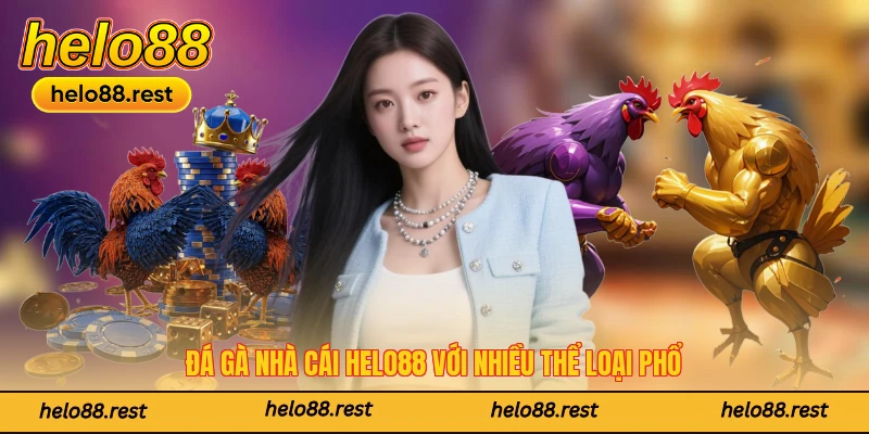 Đá gà nhà cái Helo88 với nhiều thể loại phổ biến