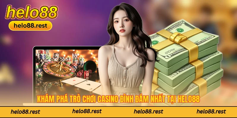 Khám phá trò chơi casino đình đám nhất tại Helo88